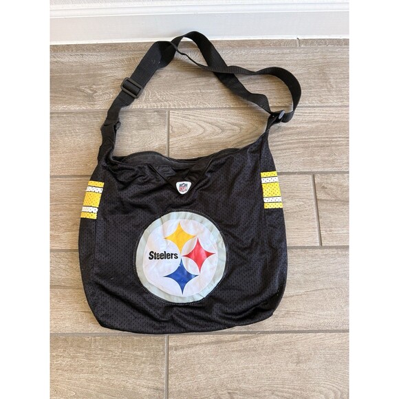 NFL Pittsburgh Steelers Jersey Tote Shoulder Bag Littlearth ProFanity Zipper - Picture 1 of 9